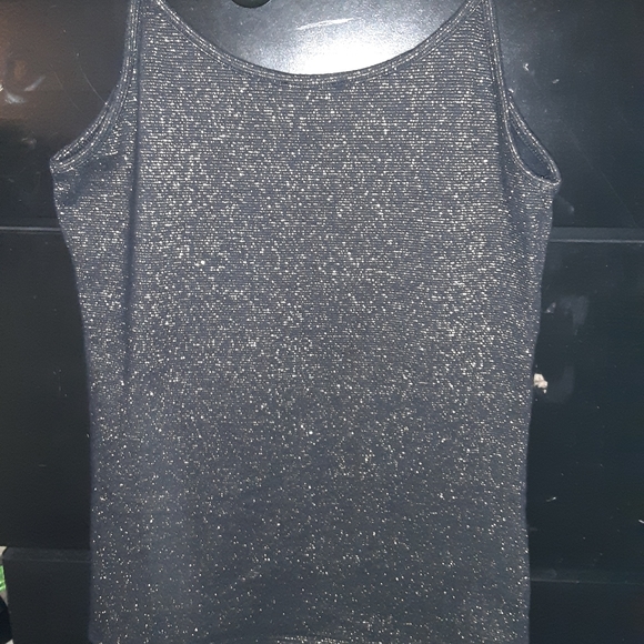 Mark Lg dressy shiny cami black and gold - Picture 2 of 3